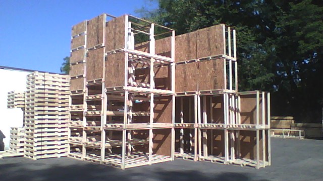 pallet boxes in assembly
